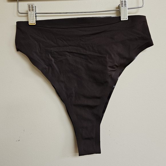 Onewith Waypoint High Cut Cheeky Bikini Bottom in Dark Brown - Picture 4 of 5